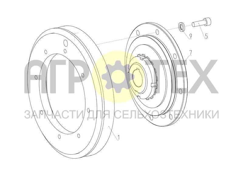 Чертеж Шкив (161.29.02.410)